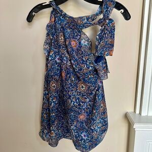 Silk floral top by Veronica Beard